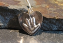 Baby Print Small Heart Pendant