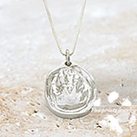 Hoof Print Silhouette Pendant